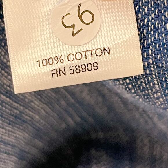 Rowm Top Cotton Short Sleeve Collared Button Down Shirt Denim Blue Men L NWT - Picture 8 of 11